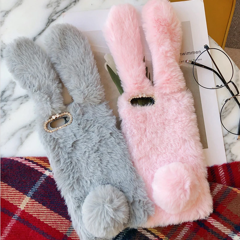 Красивый защитный чехол из меха кролика для Wiko Robby Sunny 2 Plus MAX 3 Mini Tommy Gel Silicone Etui |