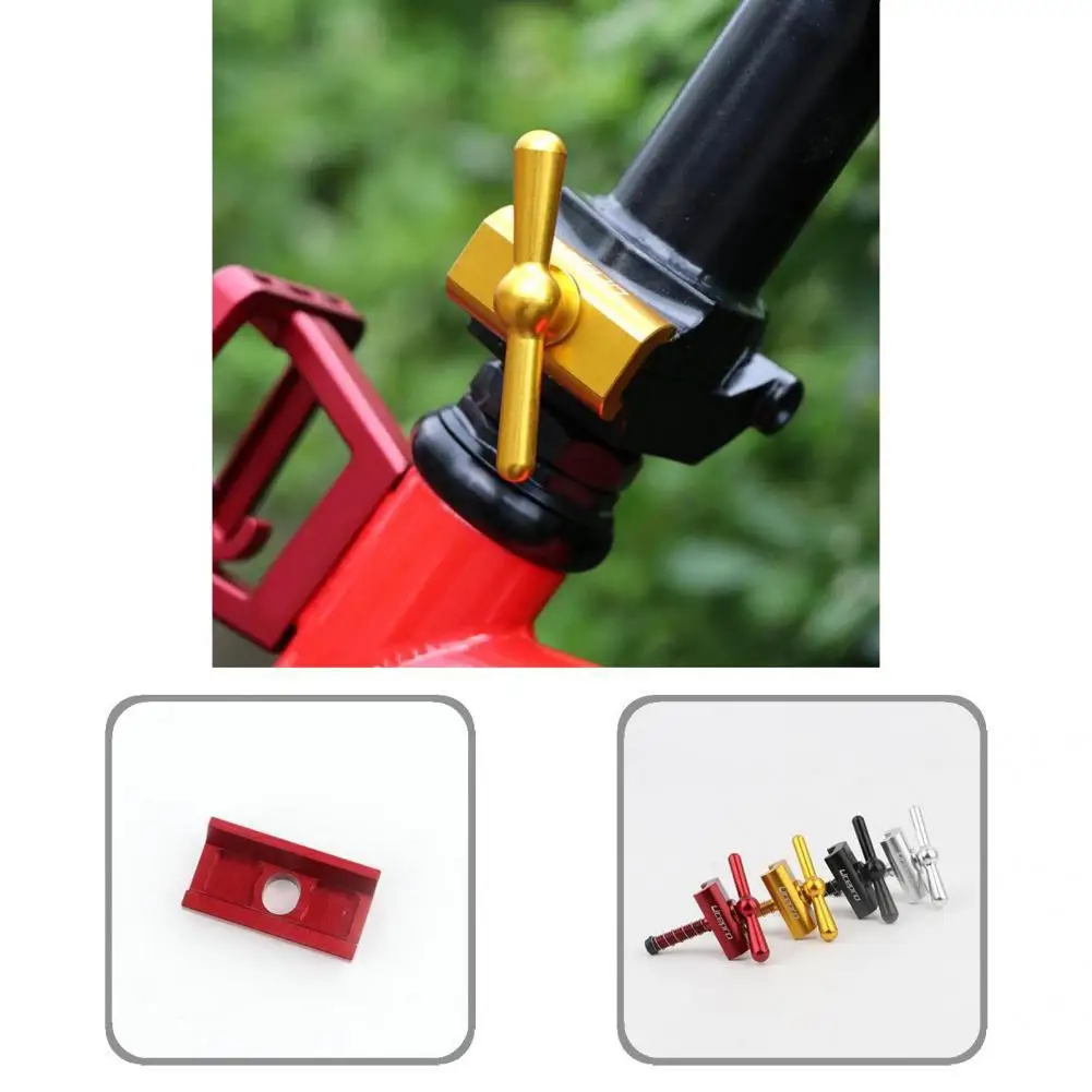 

Aluminum Alloy Folding Bicycle Faucet Bicycle Accessories High Hardness Useful Handlebar Handle Foldable C Buckle