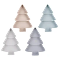 christmas tree shape candy snacks nuts seeds dry fruits plastic plates dishes bowl breakfast tray home kitchen utensil wholesale
