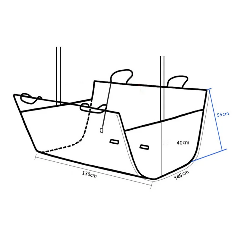 Водонепроницаемые подушки на заднее сиденье для больших собак из ткани Оксфорд