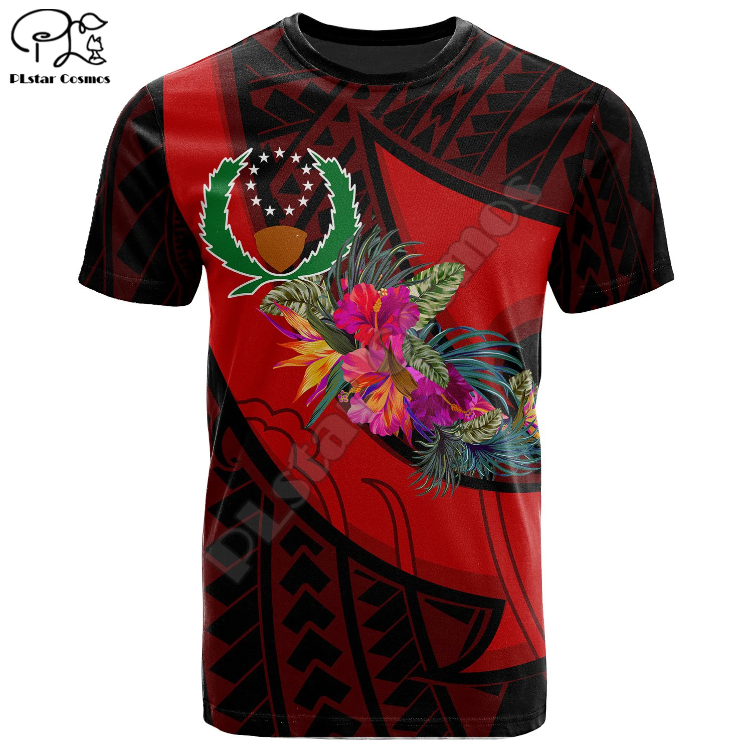 

PLstar Cosmos Summer Newfashion Colorful Tattoo Funny Culture T-Shirt Pohnpei Unisex Men / Women Casual Short Sleeve O-Neck Tee