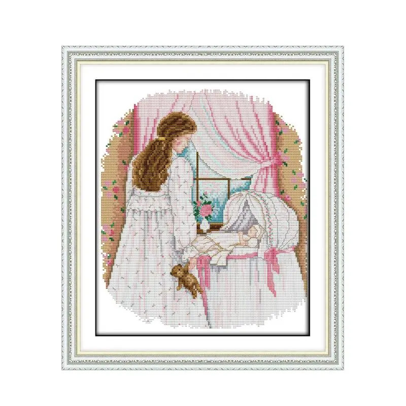 Набор для вышивки крестиком Mother's Love модель ткань с рисунком вышивальные наборы