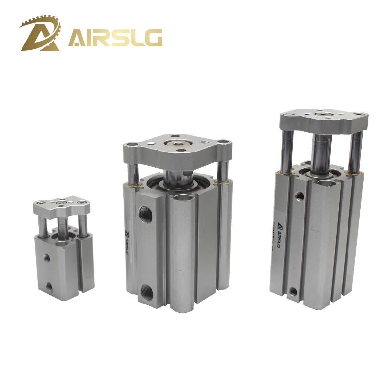 CQMB направляющая двойного действия компактный Воздушный пневматический цилиндр