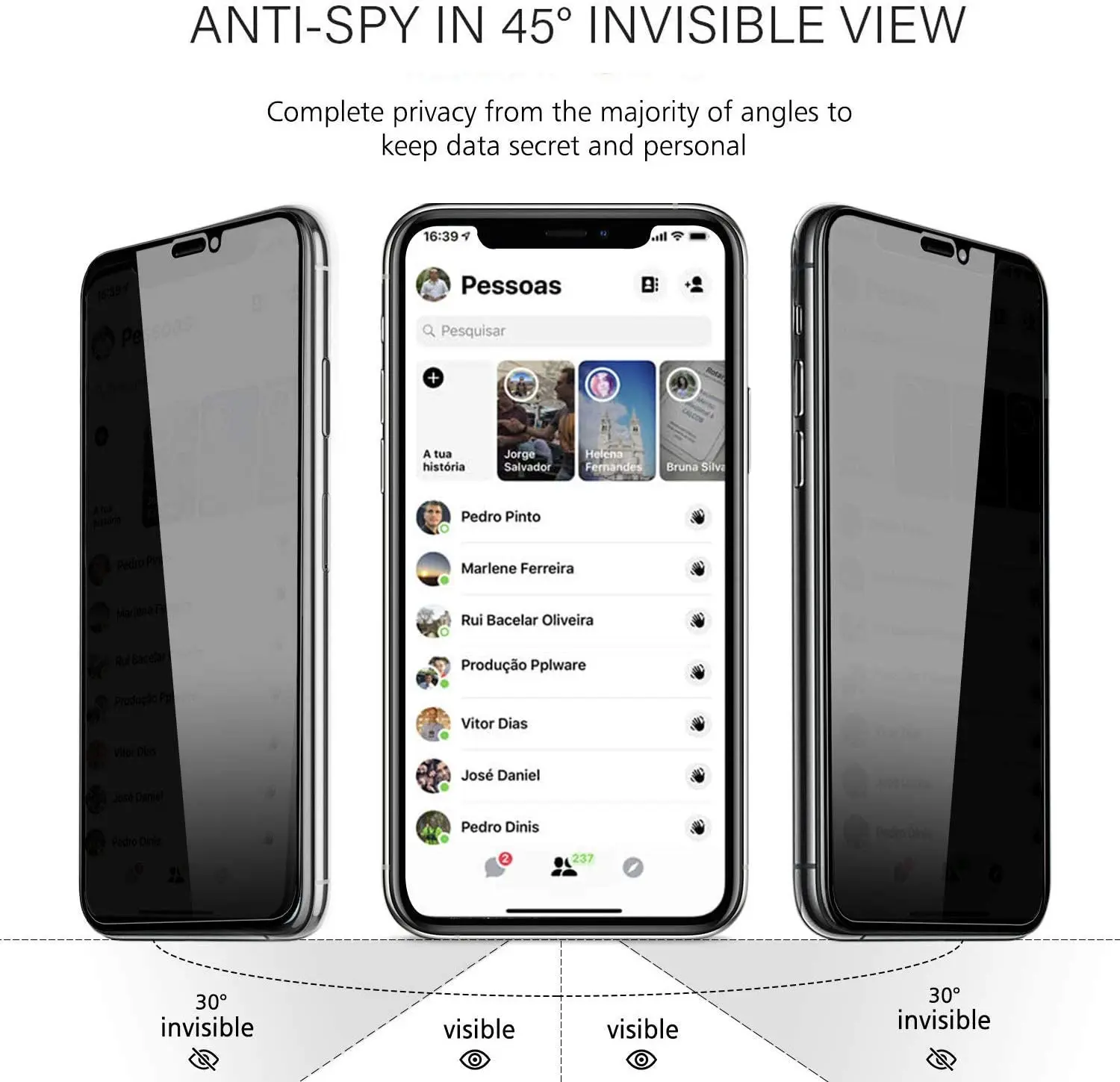 

Suitable for iPhoneXSMAX high quality privacy screen protector mobile phone accessories tempered glass screen protector