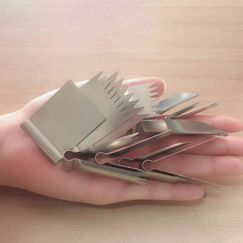 11 видов стилей грецкого ореха для пирожных отделочных работ Нержавеющая сталь