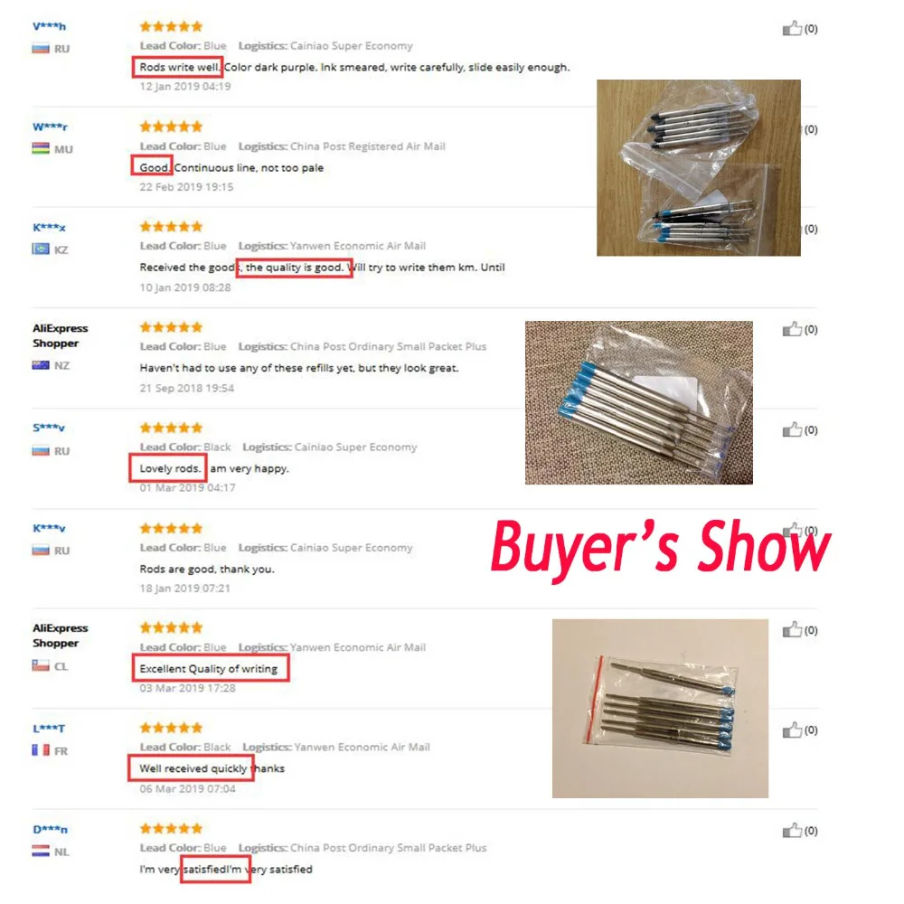 6 шт 0 7 мм шариковая средней точки ручка Замена заправок для заправки зажигалок