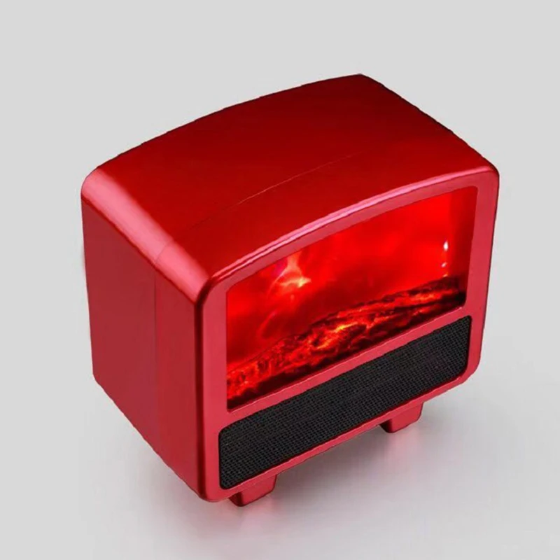 

Simulation Flame Radiator 3D Household Electric Heater Fireplace Mini Winter Desktop Air Warmer Portable Bedroom Office