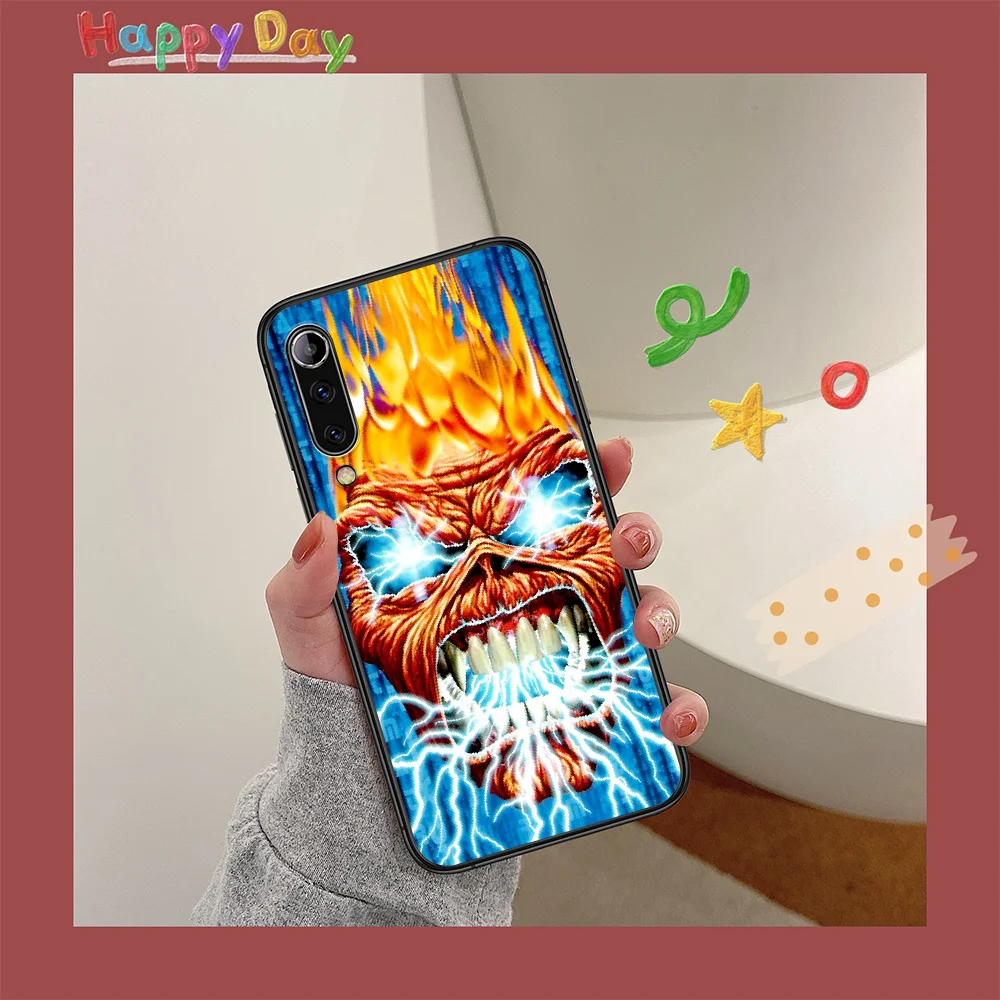 

Iron Maide Phone Case For XIAOMI MI Note 8 9 T 10 Pro Lite SE A2 A3 POCO X M MAX 2 3 black Bumper Luxury Cover Soft Prime