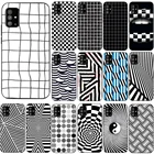 Силиконовый чехол в черно-белую клетку для Samsung A10s, A20s, A30s, A40s, A50s, A70, A01, A11, A21, A21S, A41, A51, A71