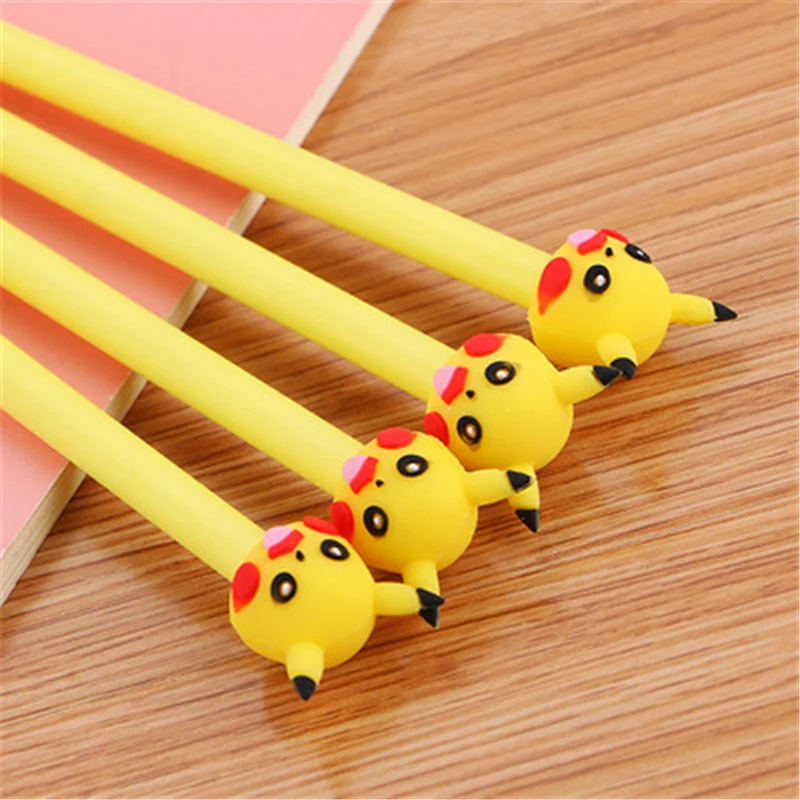 1 шт. каваи ручки с забавными карманами pet Покемоны гелевая ручка Канцелярия для