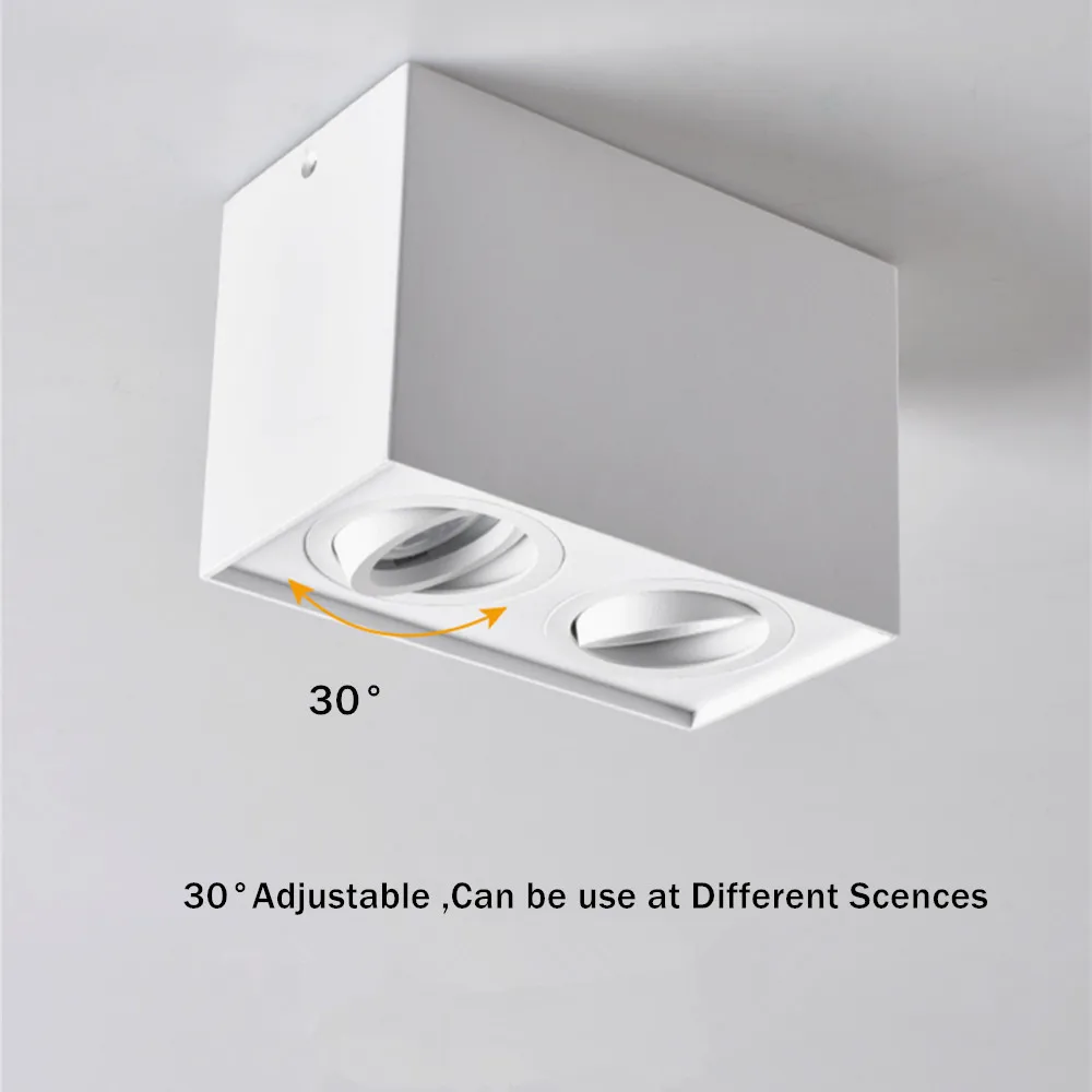 Gu10 точечная лампа поверхностного монтажа светодиодные светильники лампы