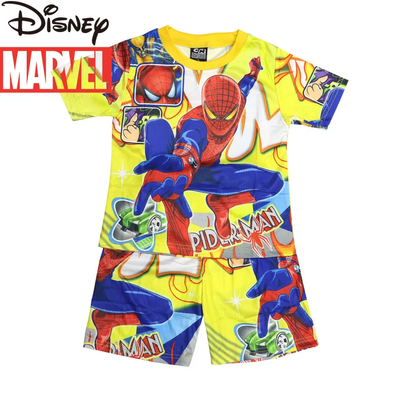 

Marvel Spider-Man Captain America Iron Man Boys Pajamas Set Baby Homewear Baby Boy Clothes Set Boys Clothes