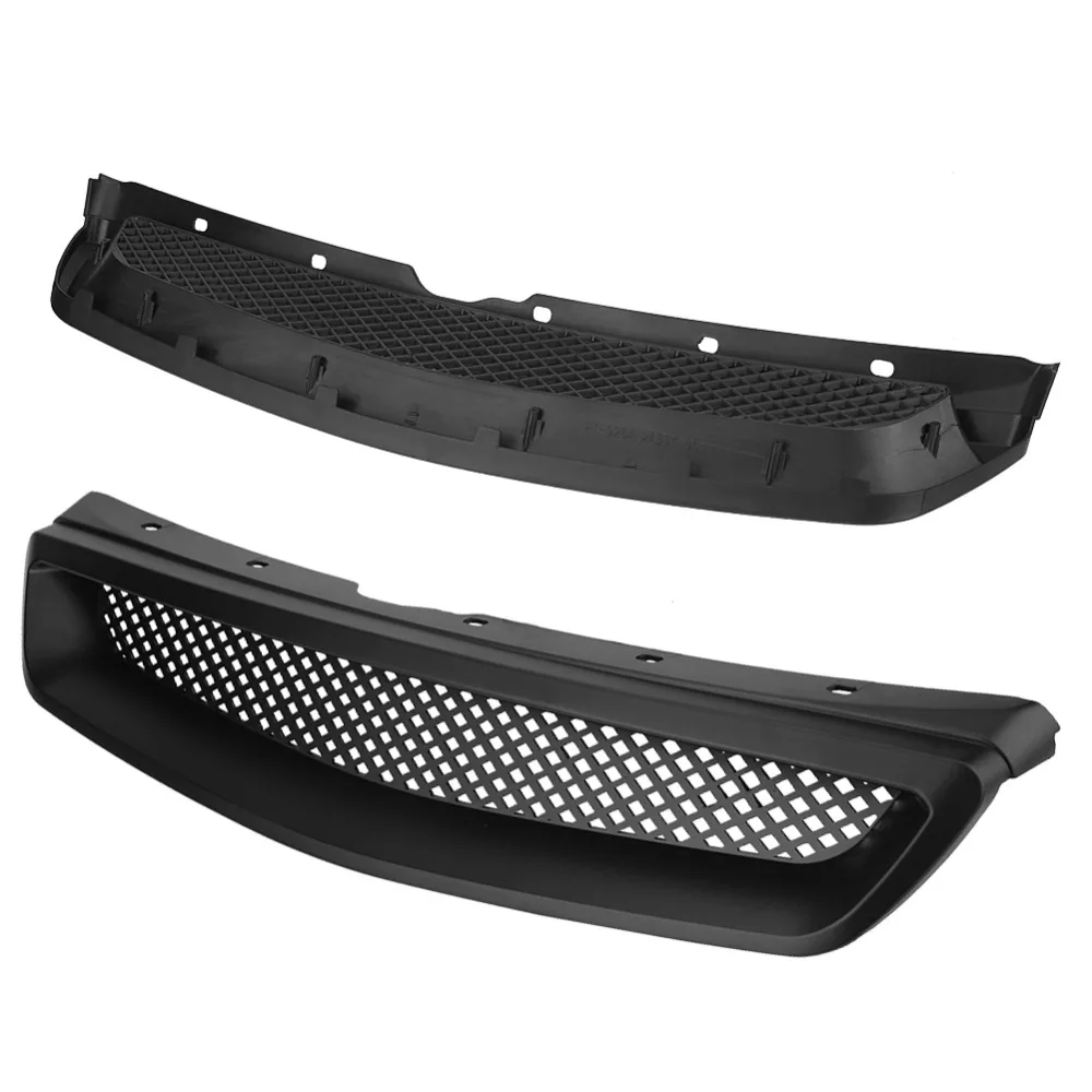 Автомобиль ABS хромированные Передняя решетка сетки Крышка отделкой спереди с