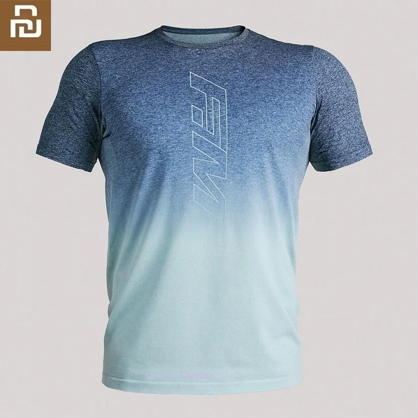 Новинка мужская тренировочная футболка F.Mate цельный тканый удобный сухой дышащий