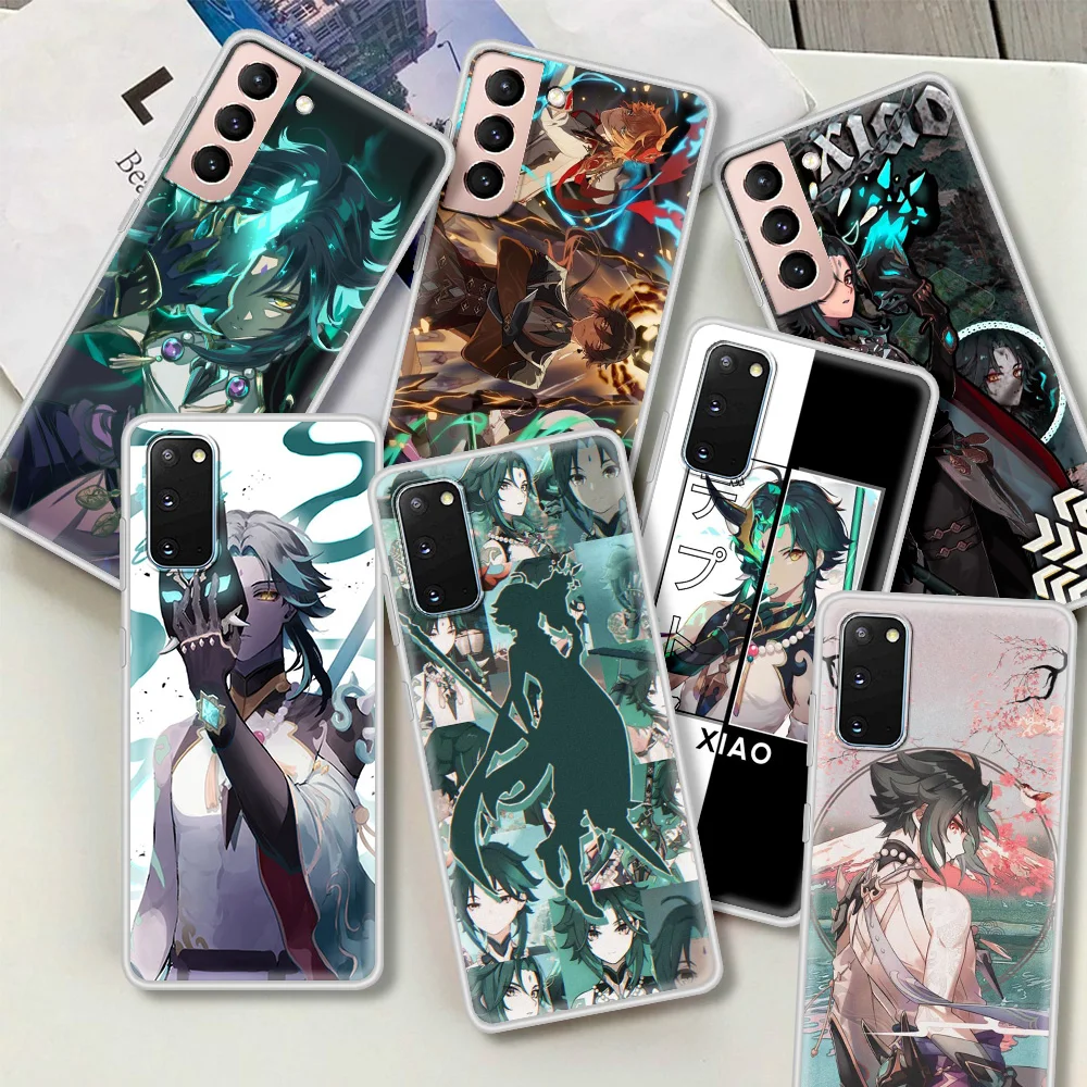 

Case For Samsung Galaxy S20 FE S21 Ultra S9 S8 Plus S10 Note 20 10 Lite 9 Matte Frosted Phone Coque Funda Genshin Impact Xiao