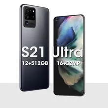 Téléphone portable galaxy S21 Ultra, écran HD de 2021 pouces, SmartPhone Android, mémoire de 12GB et 7.2 GB, caméra de 16 + 32MP, nouveauté 512  (1)