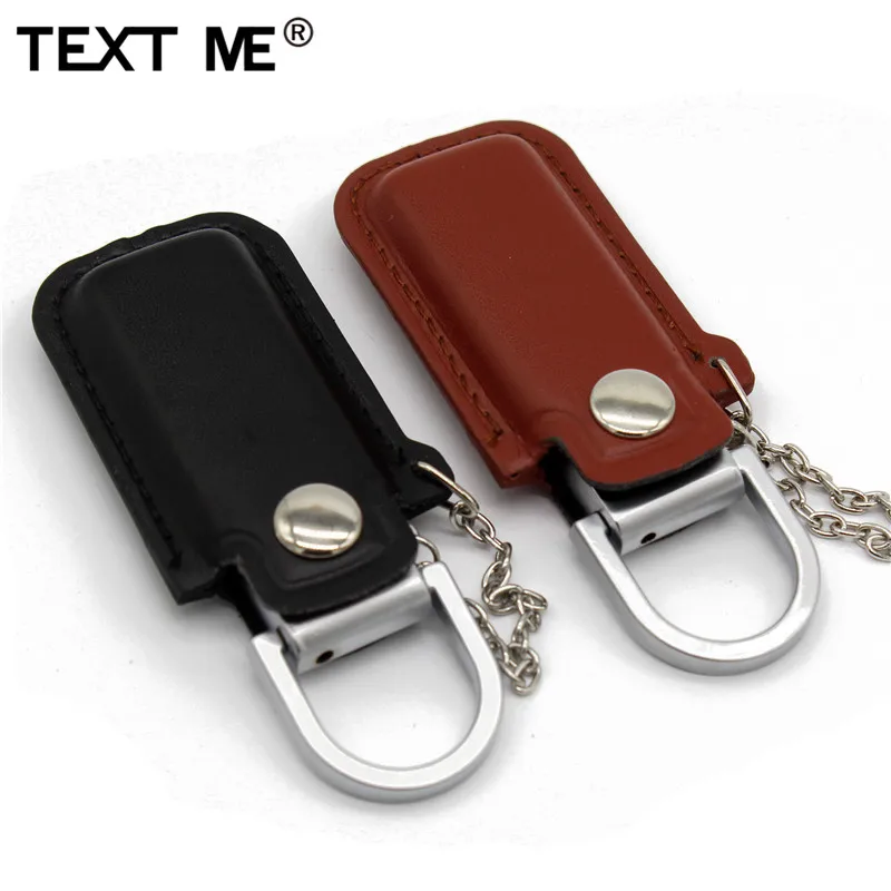 TEXT ME 64 Гб 4 цвета кожа с брелоком модель usb флеш накопитель 2 0 ГБ 8 16 32 ручка