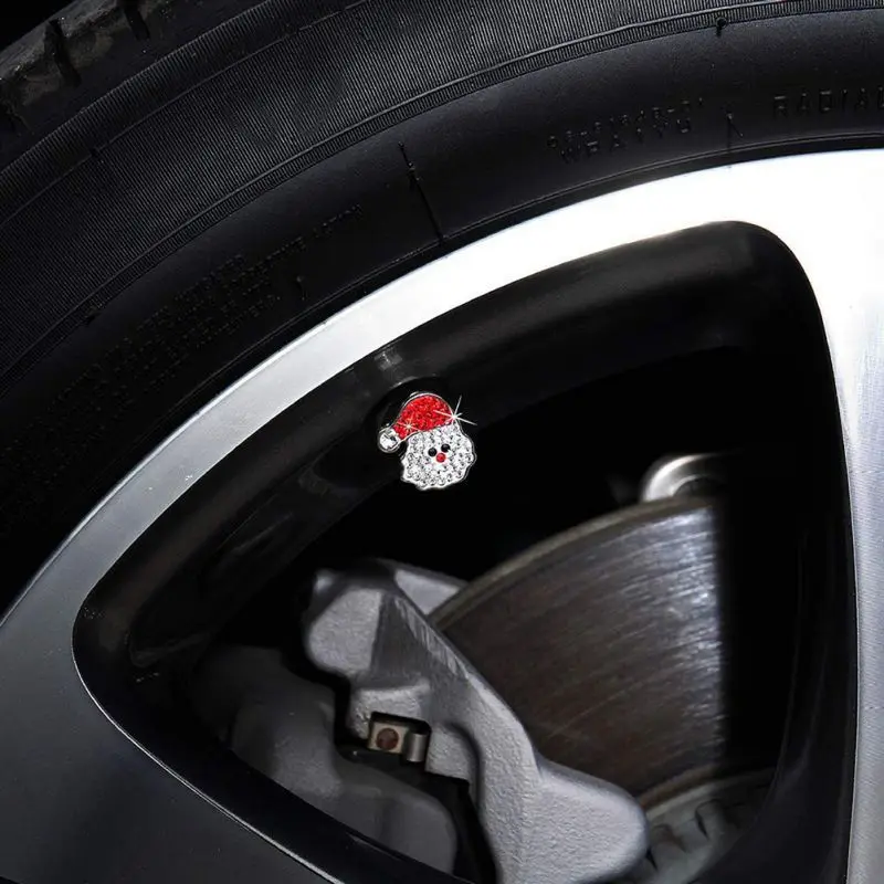 4 шт. Авто шток клапана шины автомобиля колпачок болта-в алюминиевой Theftproof