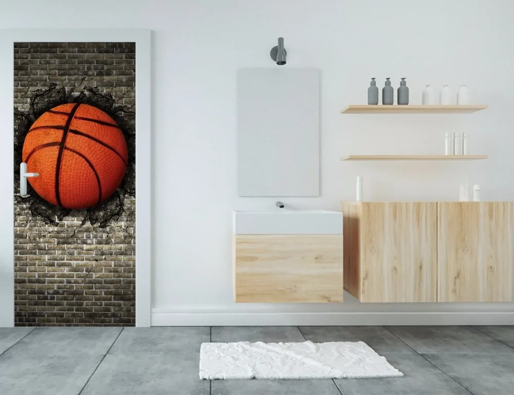 Бесплатная доставка баскетбольные креативные Настенные обои фотообои для