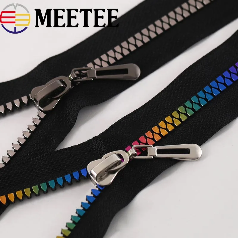 Meetee 1/2 шт NO.8 # открытая молния из смолы для шитья новых курток пальто пуховики