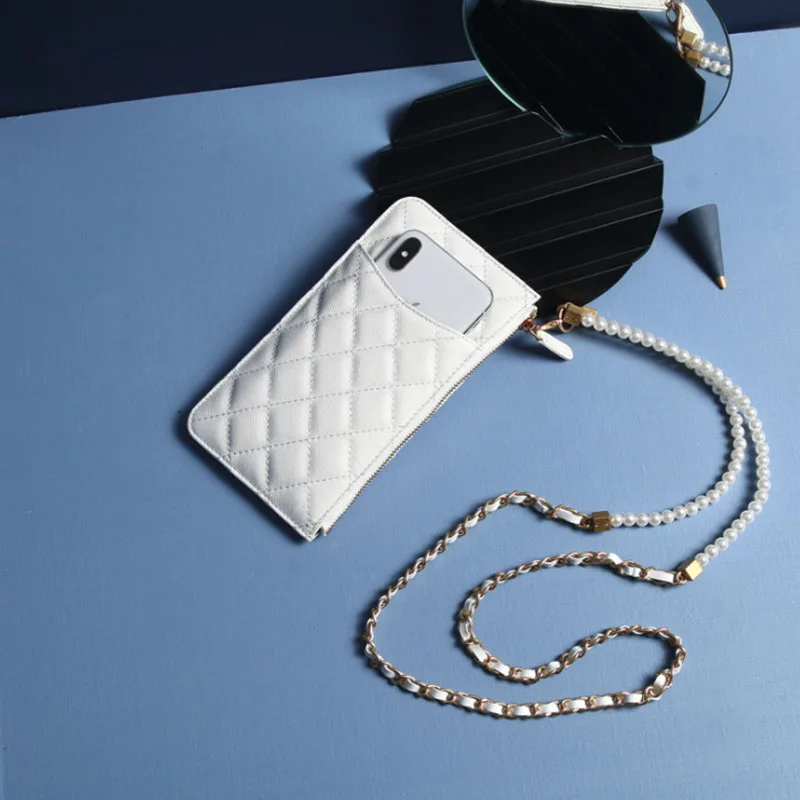 Чехол для телефона с рисунком алмазной решетки женская сумка маленькая через