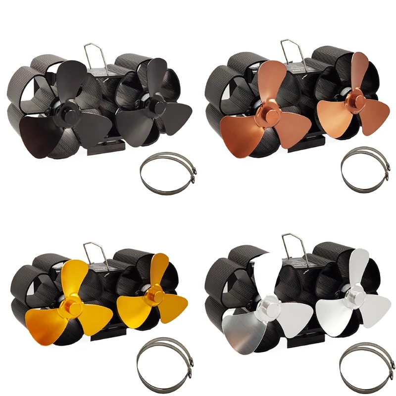 

Heat Powered 6 Blades Stove Fan Eco Friendly and Efficient Wood Stove Fan