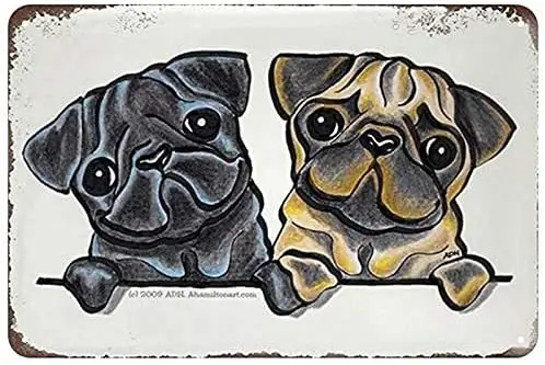 

Cute Sign Cat Dogs Vintage Metal Sign Easter Mother's Day Best Gifts for Friends Cafe Bar Pub Bedroom Room Decoration 8X12 inch