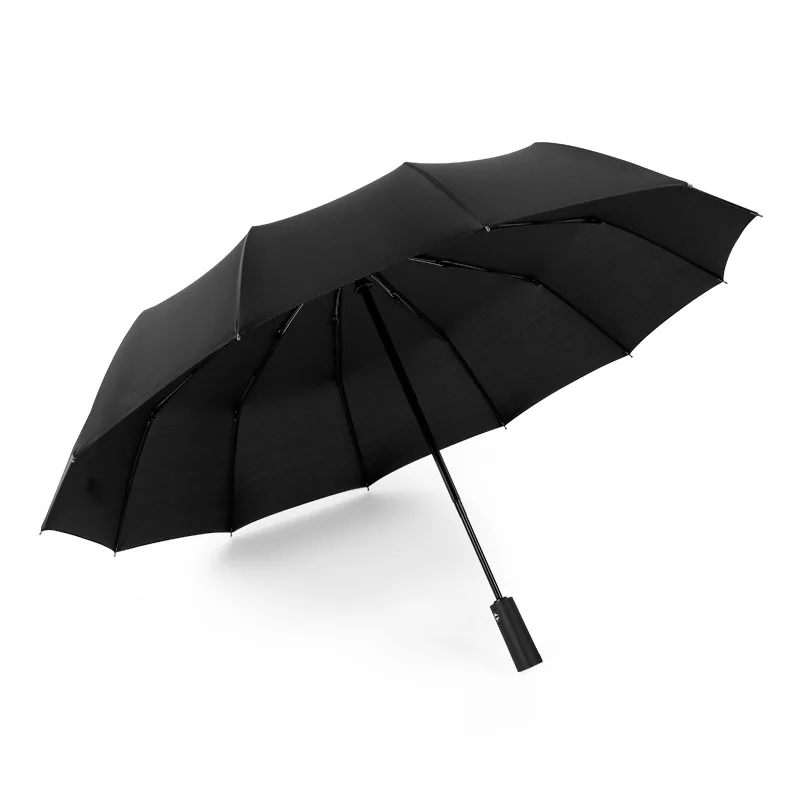 

Hot Selling High Quality Twelve-Bones Automatic Reinforced Wind Resistant Three-Fold Double Business Folding Umbrella