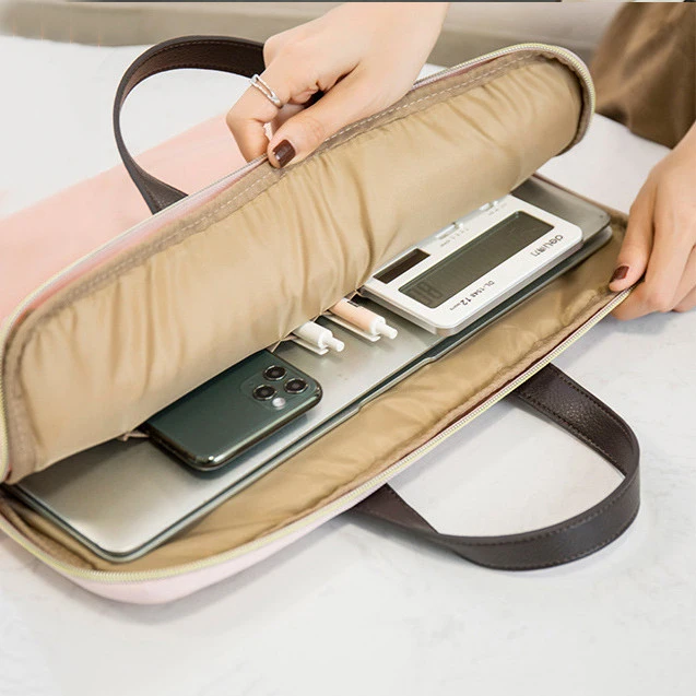 Stylish Simplicity Laptop Bag Business Trip High Capacity Briefcase Earthquake Resistance Notebook Computer Liner Pouch Supplies