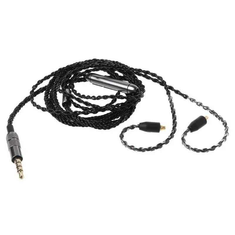 Кабель для наушников MMCX 8 3 5 мм Тип C с микрофоном и регулировкой громкости Shure SE215