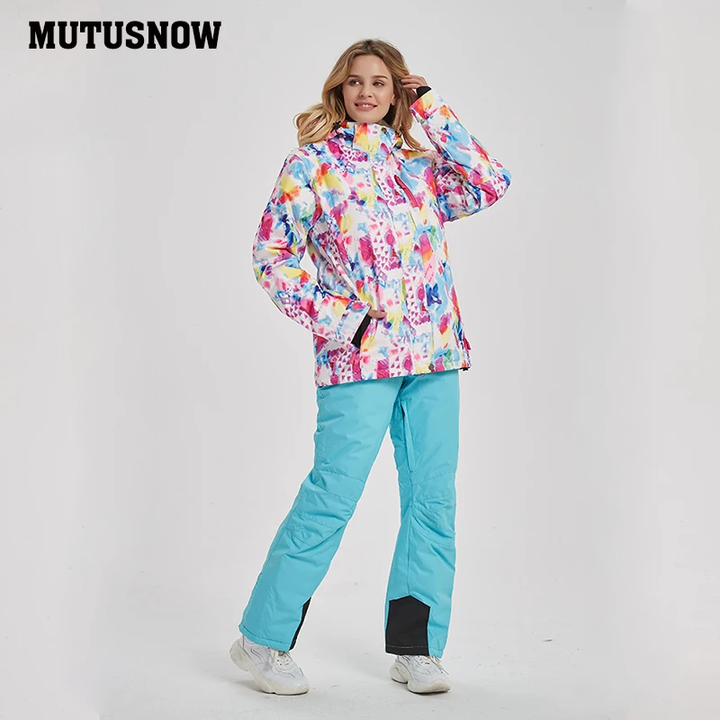 Новинка 2020 женский лыжный костюм ветронепроницаемый водонепроницаемый дышащий