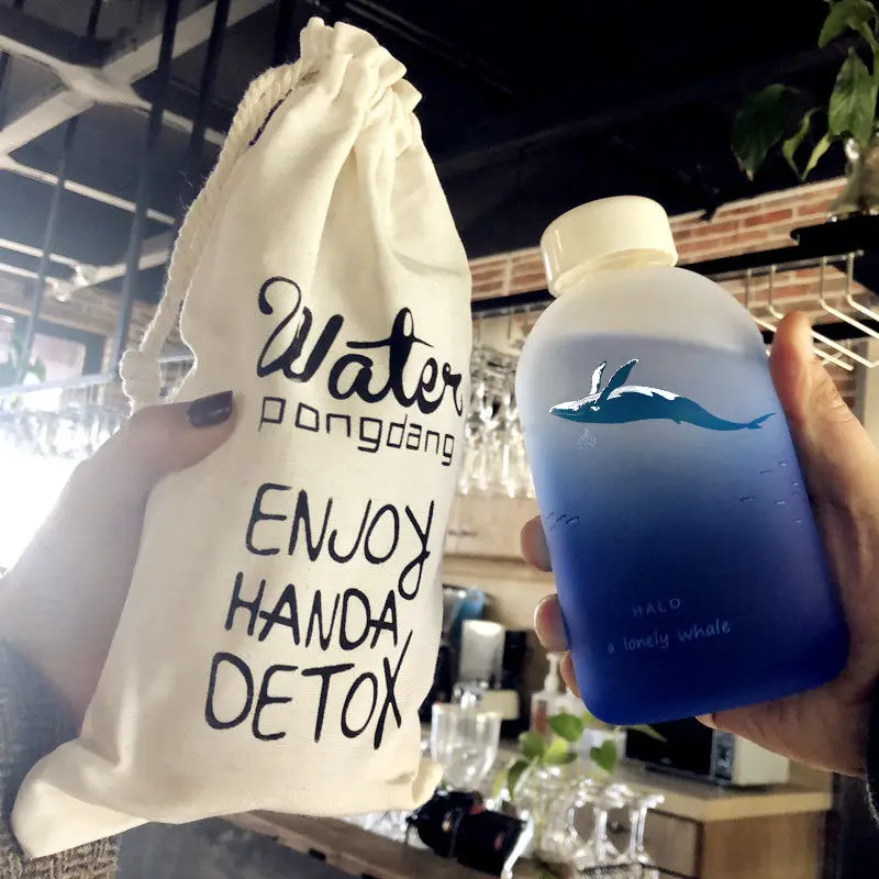 Матовое стекло Женская и Мужская большая емкость Корейская креативная