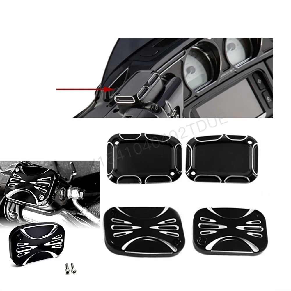 

Motorcycle Front Brake Master Cylinder Cover, Brake Oil Cup Cover, Decorative Cover, Harley Glide Modified Front Oil Pump Cover