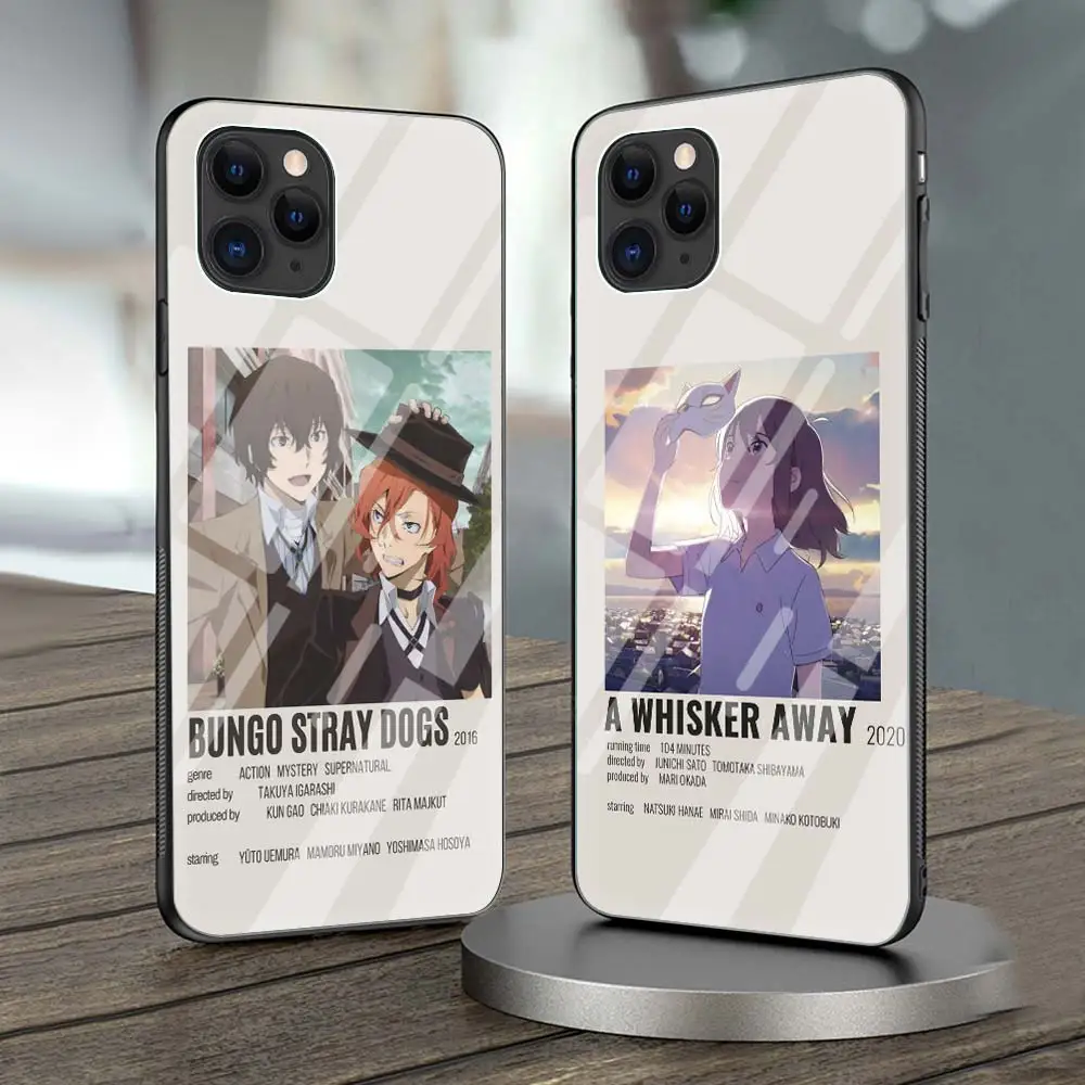 

Anime Death note One Piece Phone Case for iPhone 11 Pro Shell for iPhone 12 Pro Max X XR XS 7 8 Plus SE 2020 Glass Funda Cover