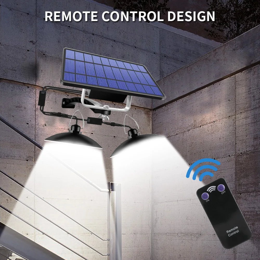 Подвесной светильник BORUiT на солнечной батарее 30 Вт наружный/внутренний