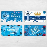 happy fathers day party decorationbackground banner background cloth hanging flag 90cm180cm home decoration