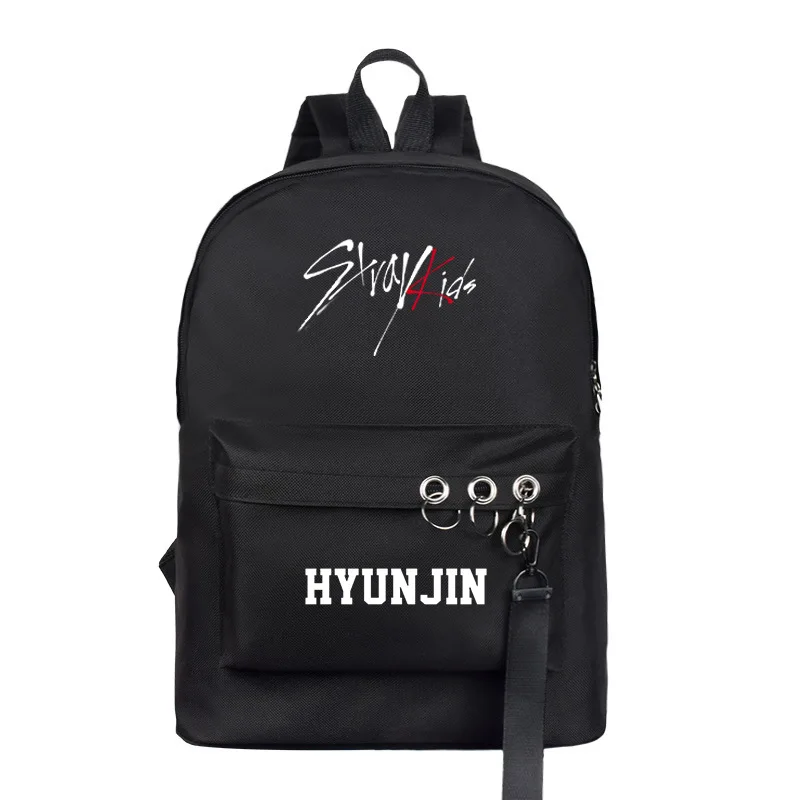 Stray Kids School Bag Combination Related Products Celebrity Style Should Aid Men And Women Backpack Leisure Bag Korean-style Sc