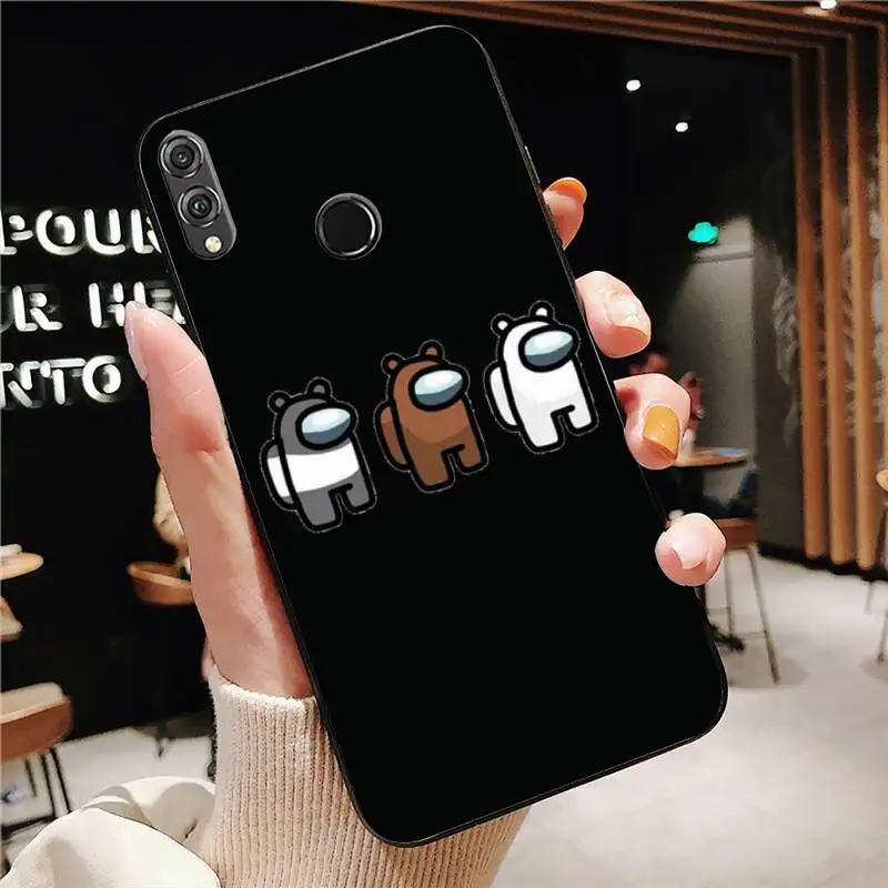 

Among Us Phone Case Black For Huawei Mate10/30/30Pro/40/40Pro Enjoy10/10Plus/8Plus/9E Y6P/8S/9 Cases