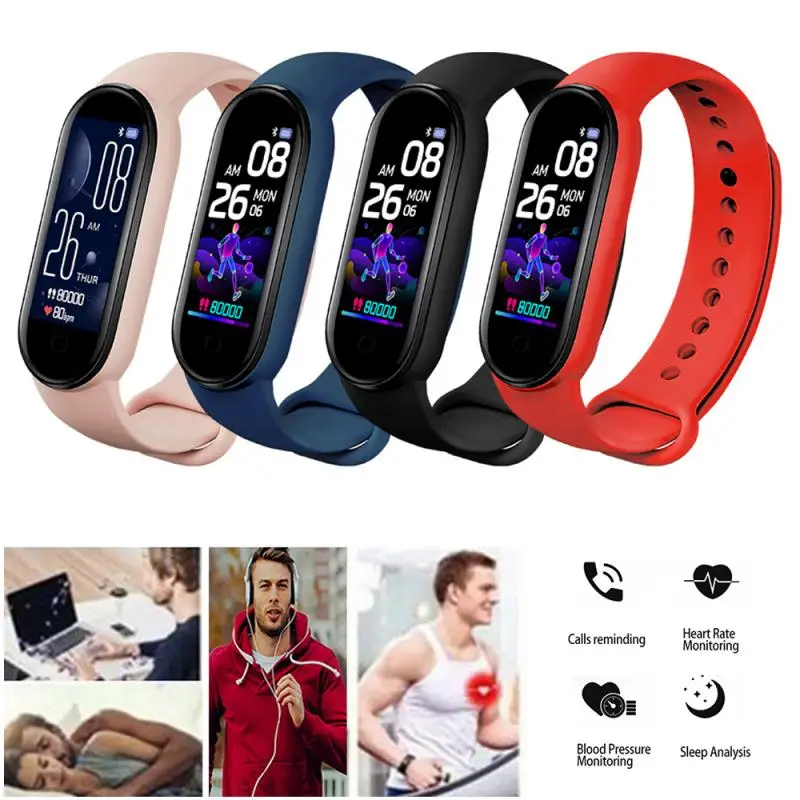 

YBE240 Smart Band Bluetooth Fitness Bracelet Men Women Tracker Sports Band Pedometer Heart Rate Blood Pressure Monitor