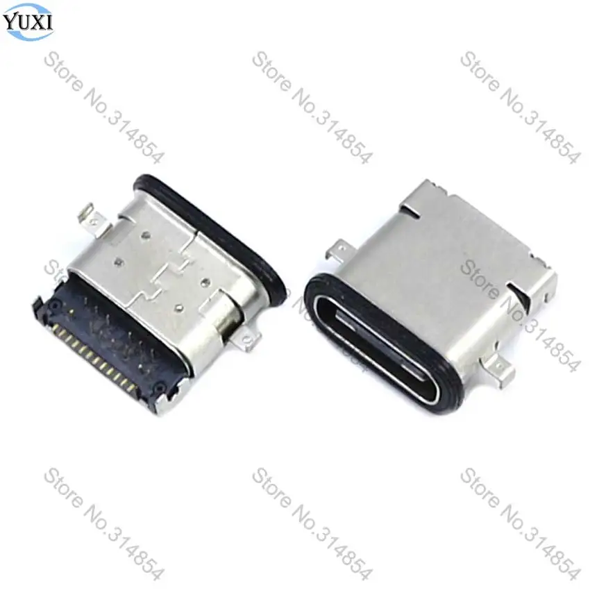 

YuXi 1 шт. USB 3. 0 Type-C 24pin водонепроницаемый гнездовой разъем для зарядного порта