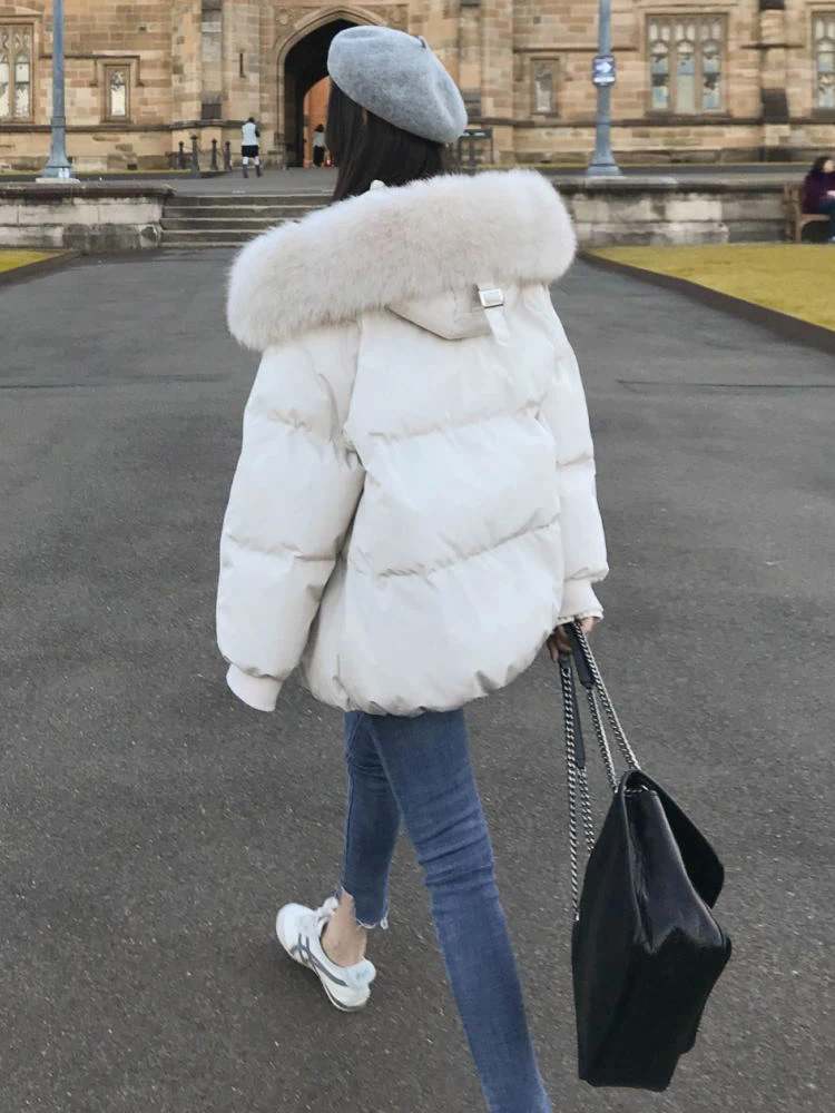 

Bread padded female Korean loose short paragraph 2020 new winter jacket over fire down cotton jacket tide