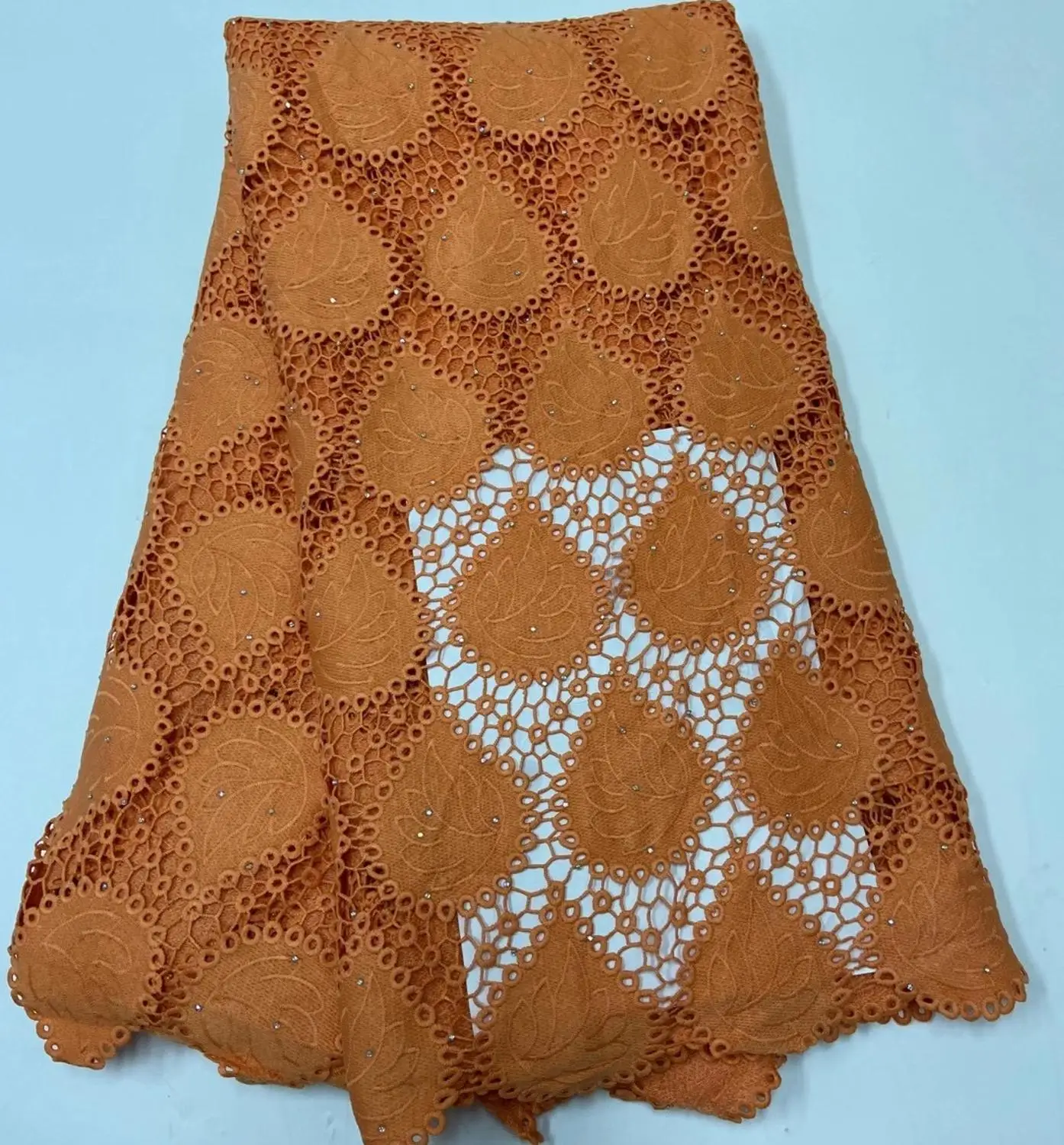 

High Quality Water Soluble Lace Guipure Lace Fabric Nigerian Lace Fabric 2020 African French Cord Lace For Wedding TS9610