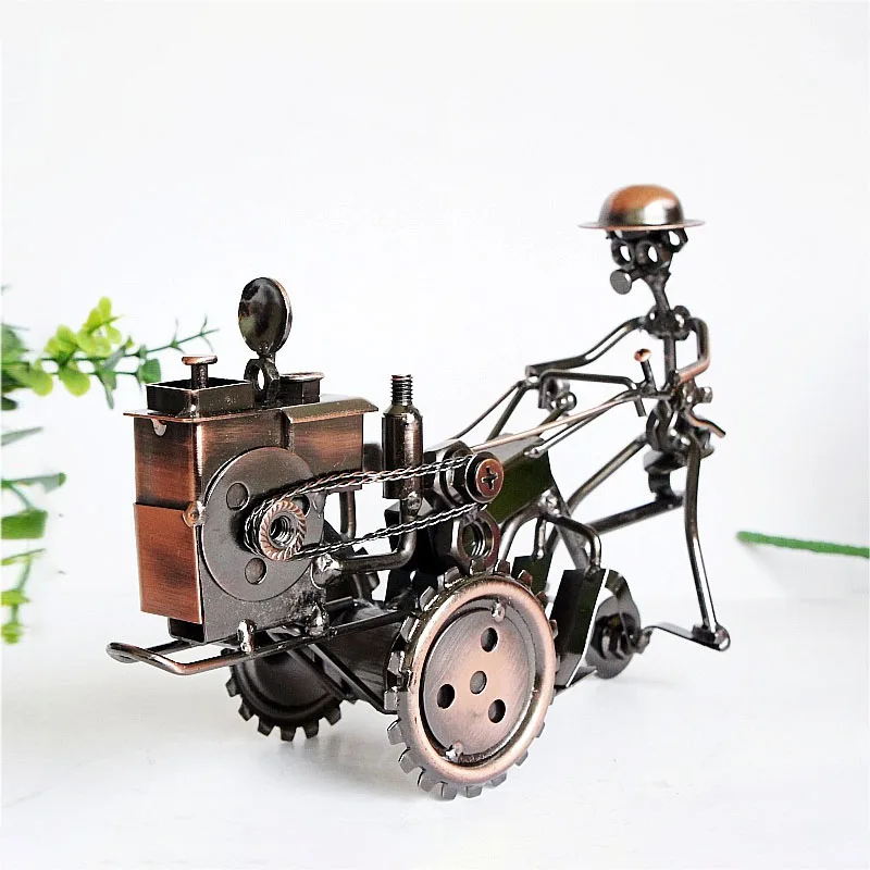 Gothic Skull Tractor Sculpture Collecting Home Decoration Desk Decor Ornaments Boy Toys Gifts Exquisite Metal Design Figurines | Дом и сад