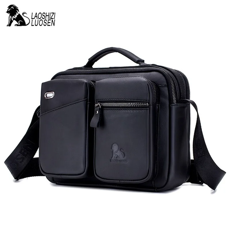 Сумка на плечо новая кожаная мужская сумка мессенджер повседневная модная одно