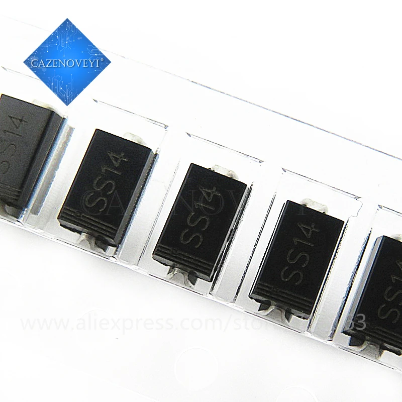 100 шт. SMA выпрямительный диод 1N5819 SS14 1N5822 SS34 SR160 SS16 1N5817 SS12 SR1100 SS110 SR360 SS36 SR240 SS24 SR2100 SS210