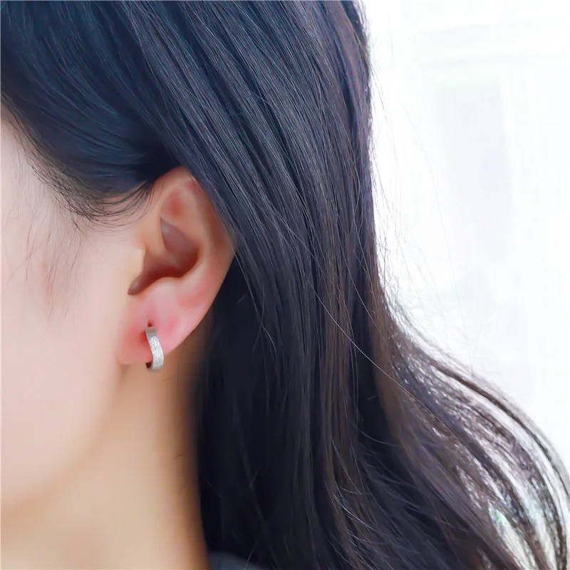 

Sodrov Errings Women Silver 925 Hoop Earrings Sterling Silver 925 Jewelry Earrings Hoop