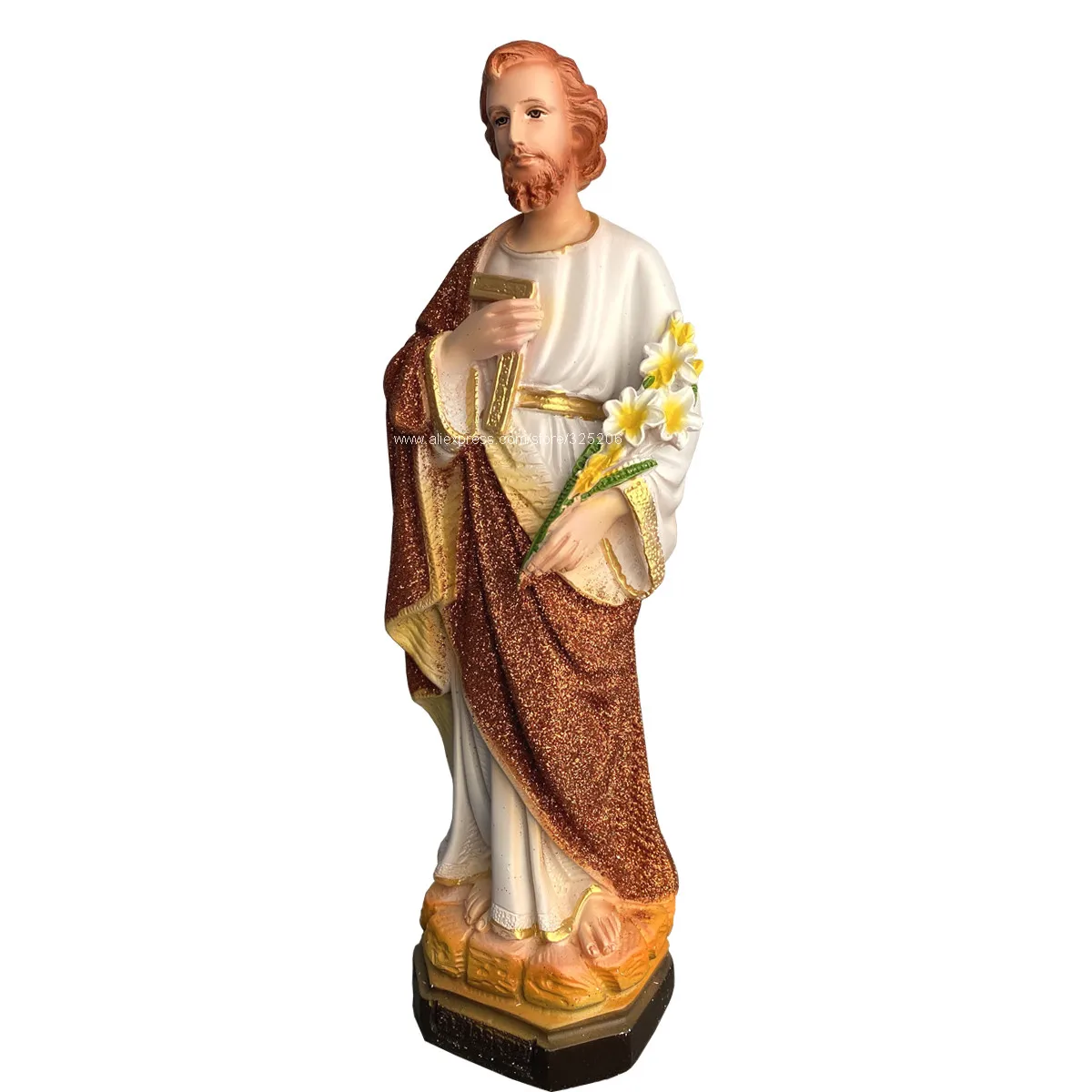 

Статуя Святого Иосифа, статуя статуи, скульптура, полимерная католическая настольная статуя, декоративная статуэтка, 30 см, 11,8 дюйма, Новинка