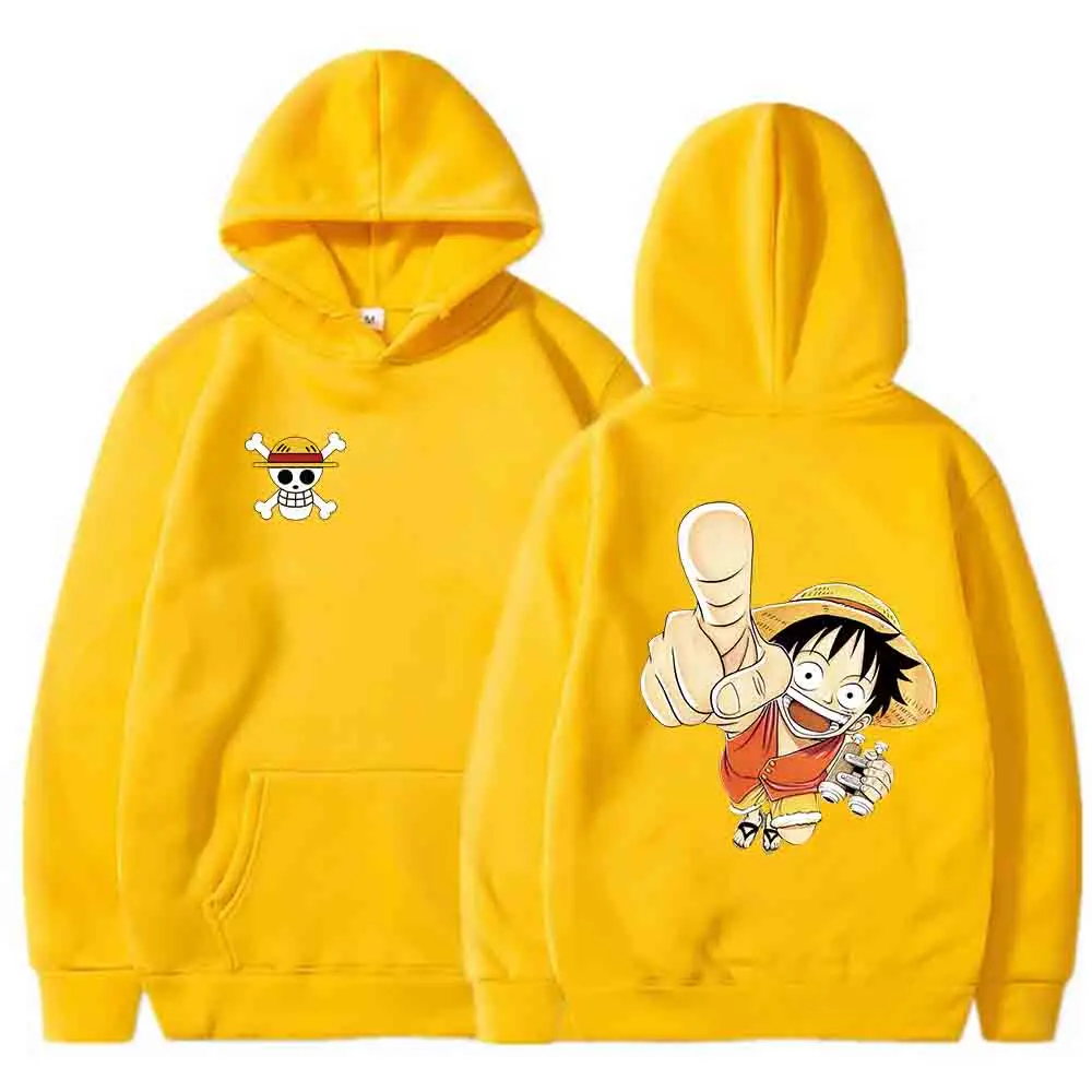 

Japanese Anime One Piece Luffy Hoodies Men Women Harajuku Funny Cartoon Sweatshirt Hip Hop Streetwear Fashion Cosplay Costume