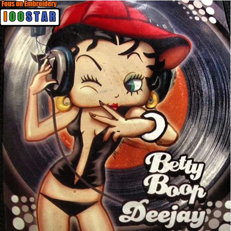 Алмазная 5D картина сделай сам из мультфильма Бетти боп полностью квадратная