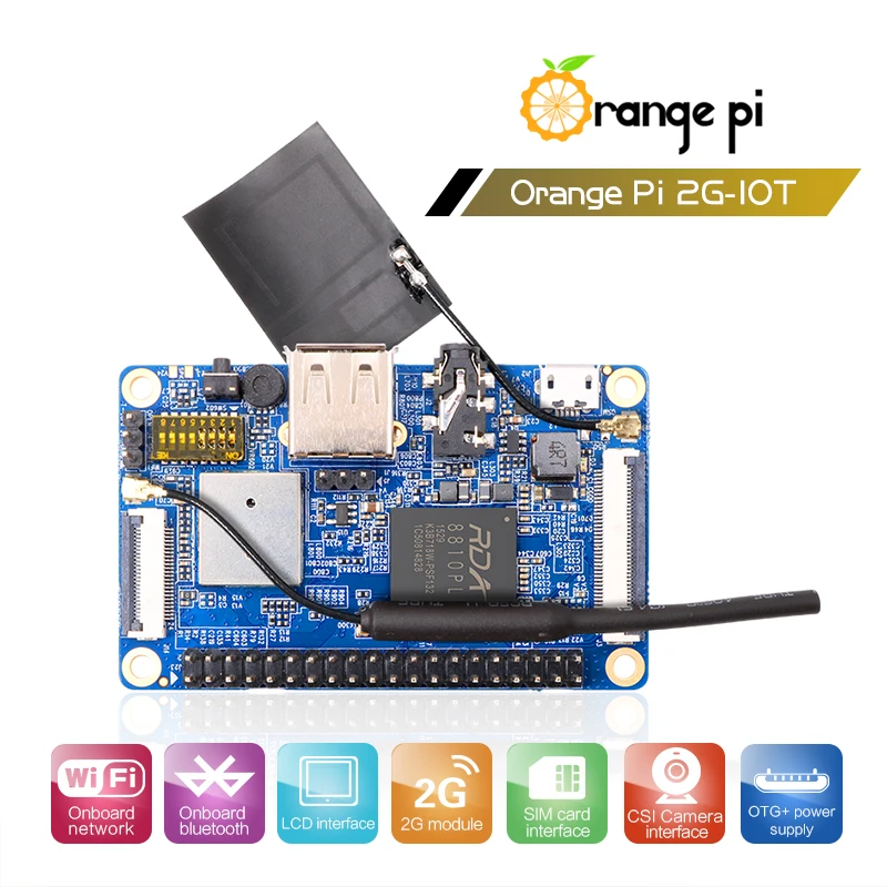 Блок питания Orange Pi 2G IOT + US OTG одноплатный компьютер с открытым исходным кодом
